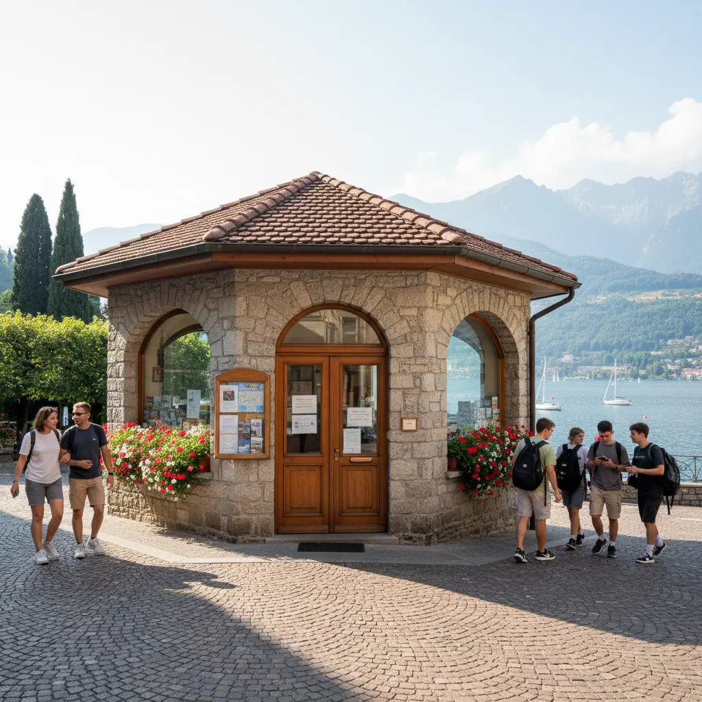 Außenansicht des Tourist Centre am Zürichsee